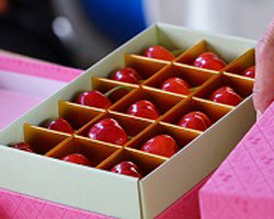 さくらんぼ化粧箱入り